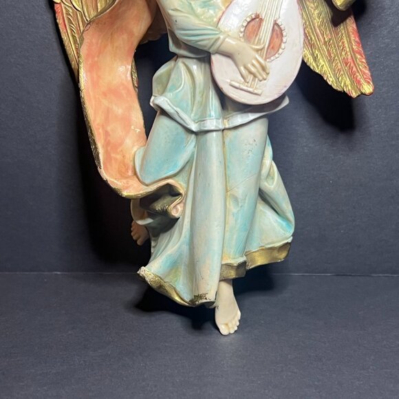 VTG Fontanini Simonetti Depose Italy 470 Angel w/ Mandolin Christmas Ornament - Picture 3 of 7